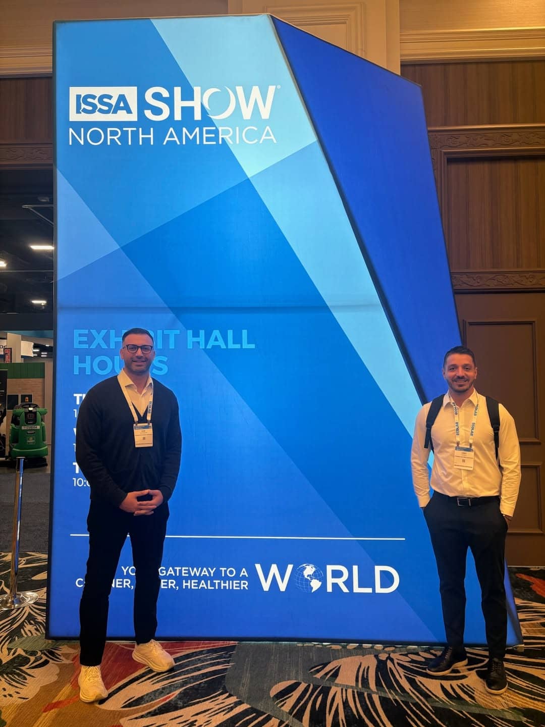 Premier Building Services representatives at the ISSA cleaning industry show