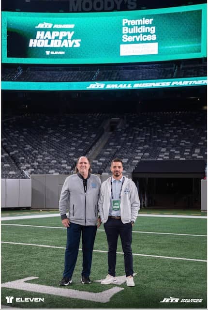 Premier Building Services representatives at MetLife Stadium